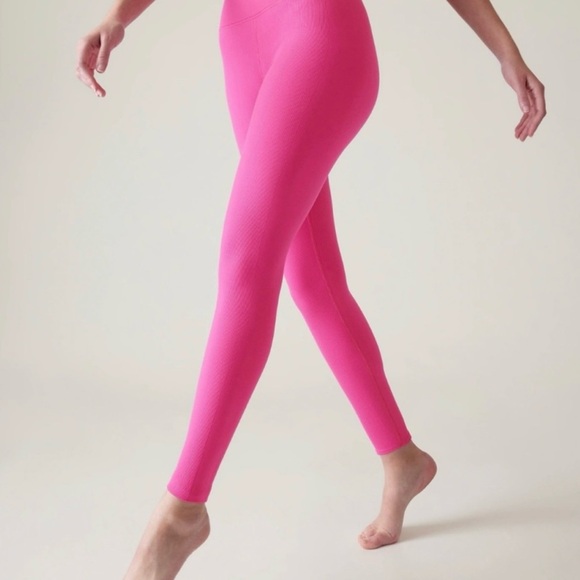 Athleta NWT Aurora Seamless Tight Hot Pink - Picture 1 of 4
